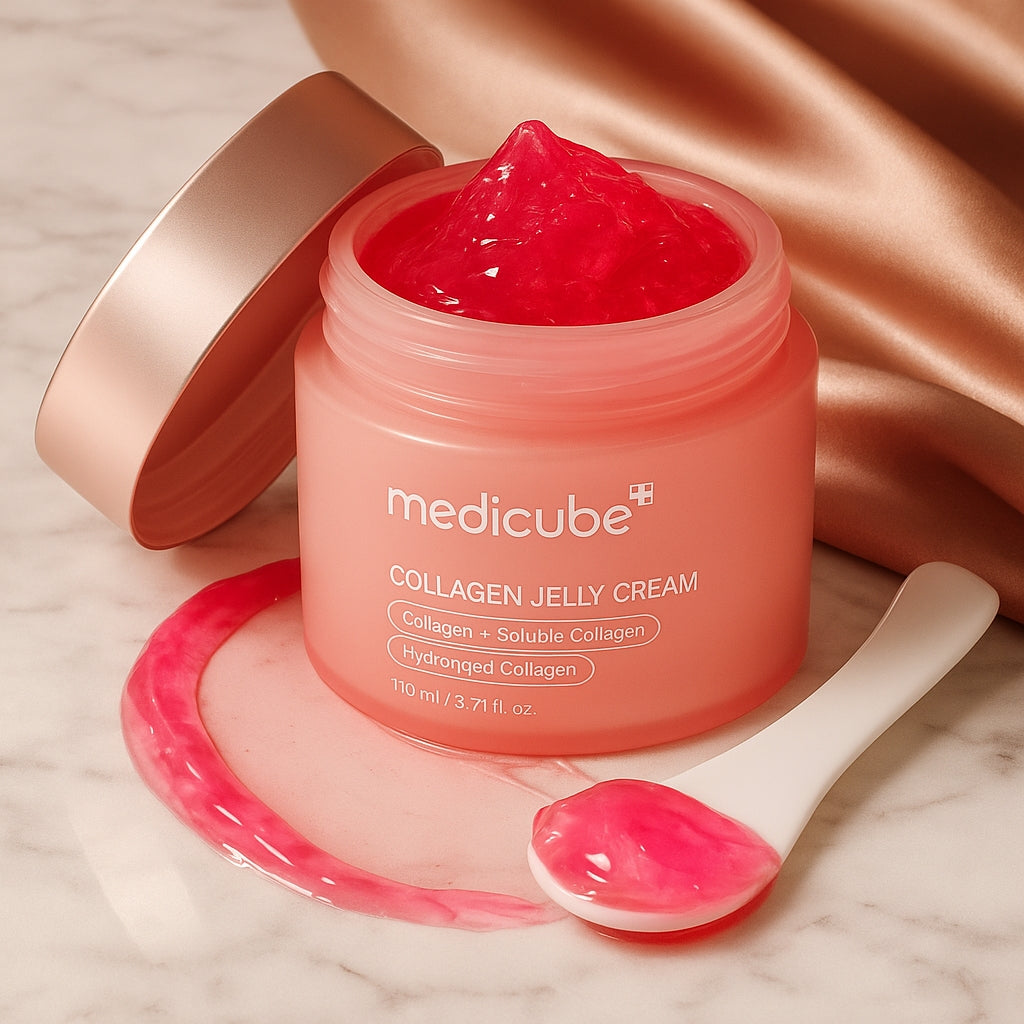 Medicube© Collagen Jelly Cream + Masajeador Facial Rejuvenecedor