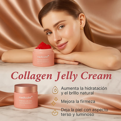 Medicube©  Collagen Jelly Cream + Masajeador Facial Rejuvenecedor